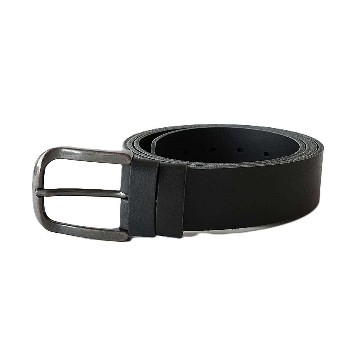 Extra long black leather belt for men 4 cm, length up to 200 cm - Noble Belts