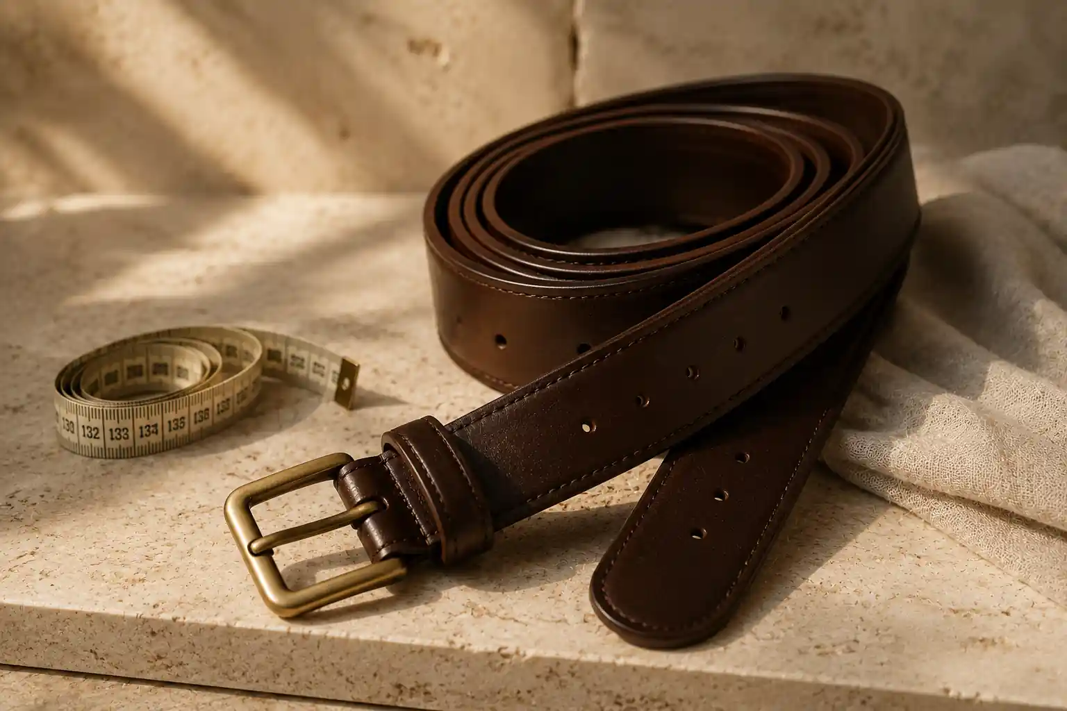 Premium long leather belts for a comfortable fit