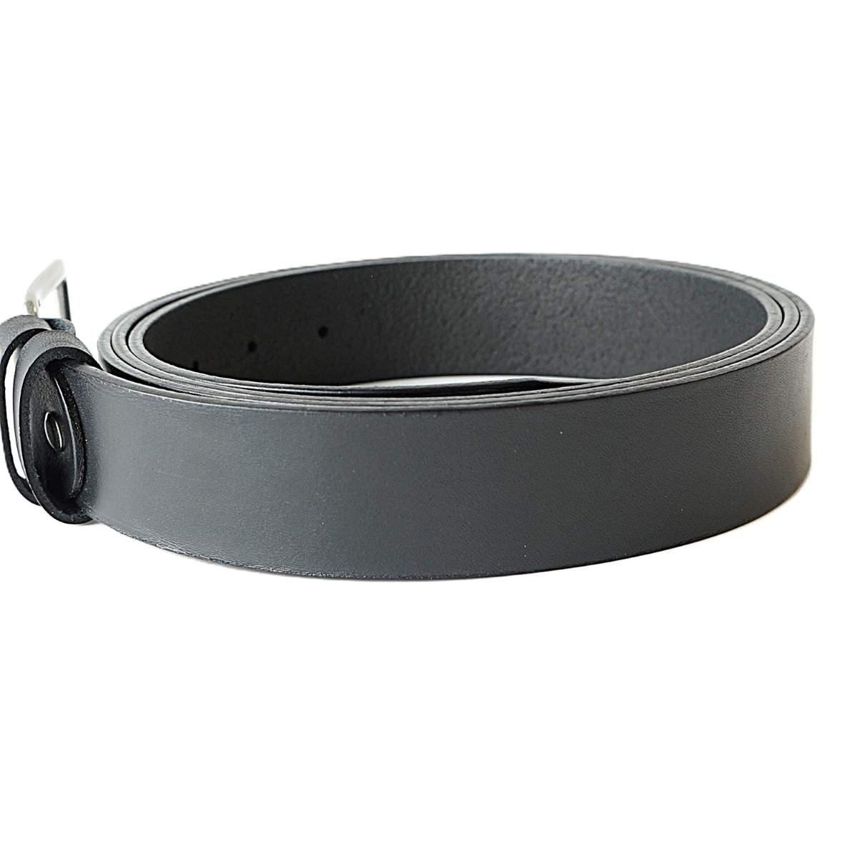 Extra long black men's leather belt, 3.5 cm wide, length up to 180 cm - Noble Belts - leather texture